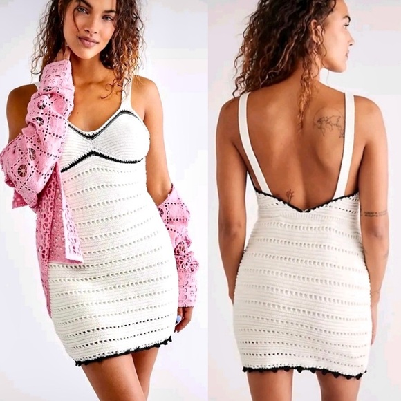 New Free People Devvy Crochet Dress - Picture 11 of 16